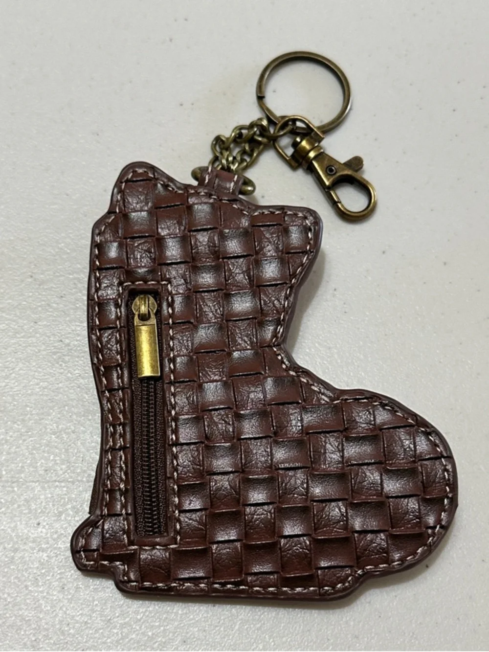 Chala Brown White Tan Shiba Inu Dog Keychain Charm - Key Fob/Coin Purse